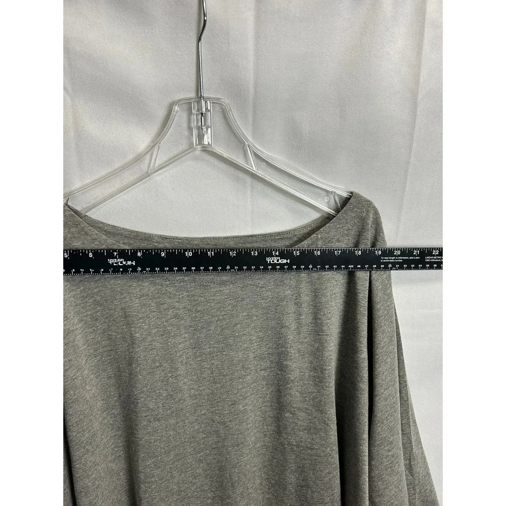 NWT Woman Within 2X T-Shirt Bundle Turquoise Blue Heather Gray Boatneck Tops - Picture 3 of 8